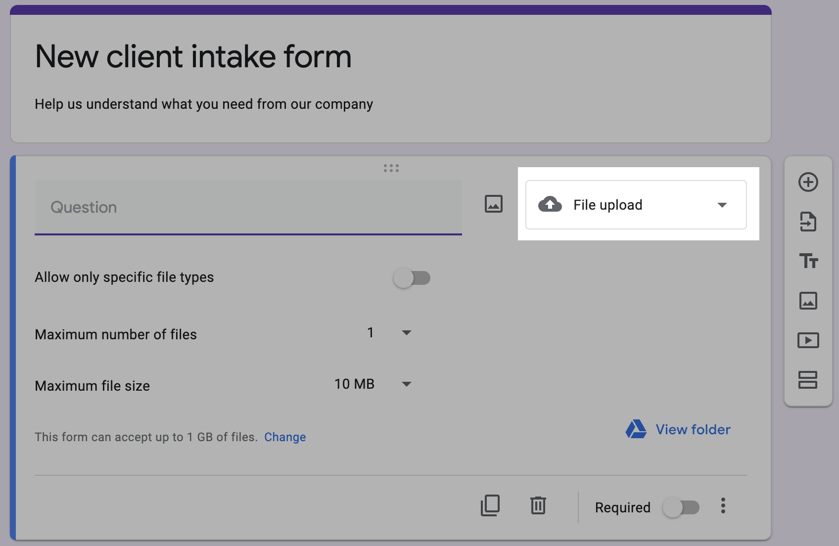 google forms add upload image