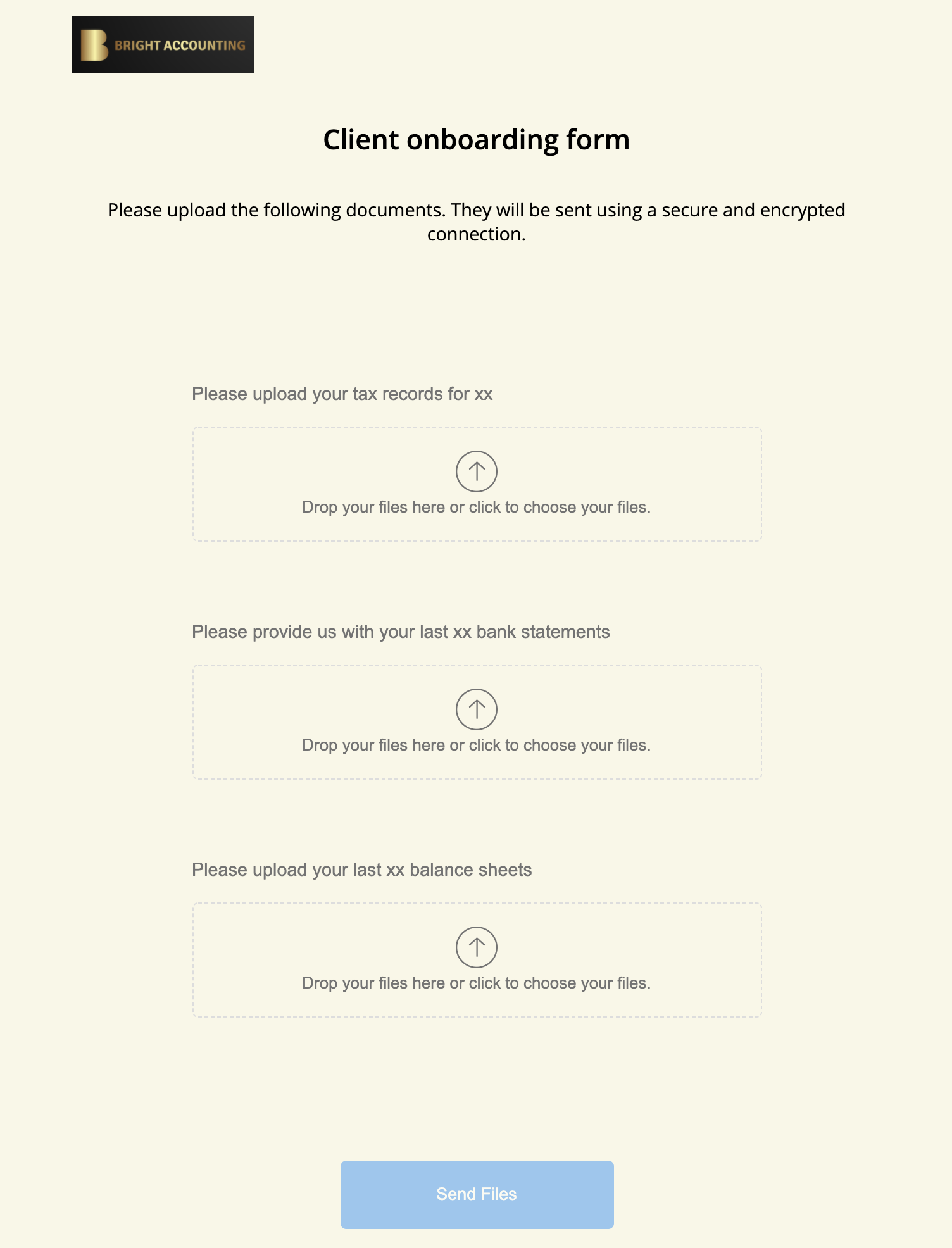 lawyer client intake form example