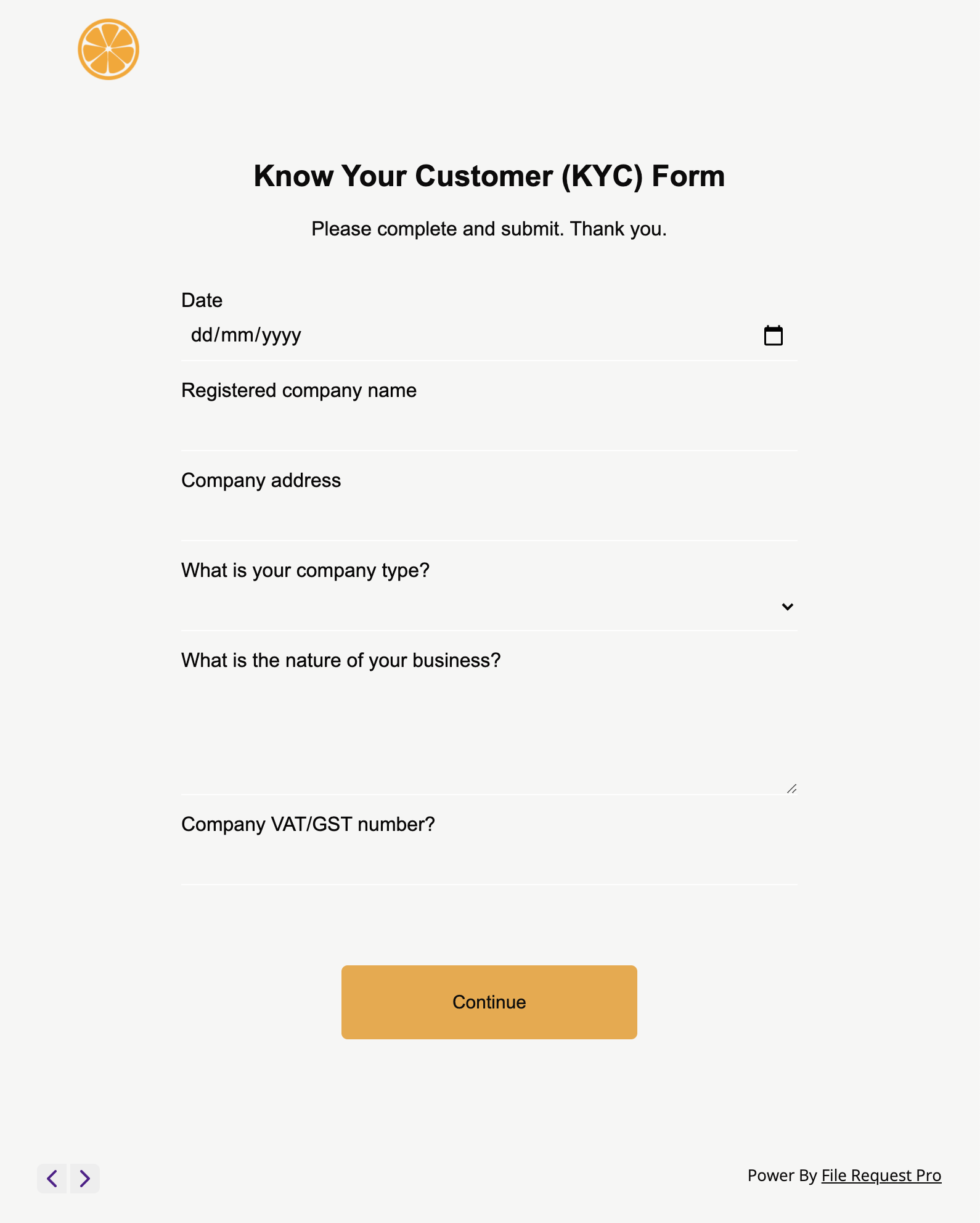 bitstamp kyc form