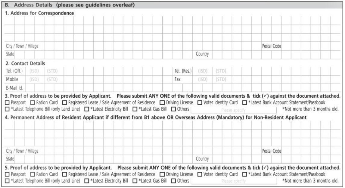 know your customer paper form