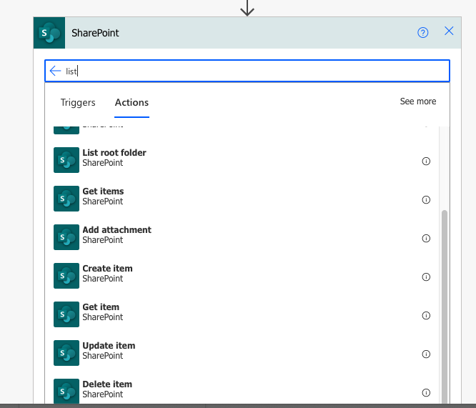 FRP Powerautomate Sharepoint