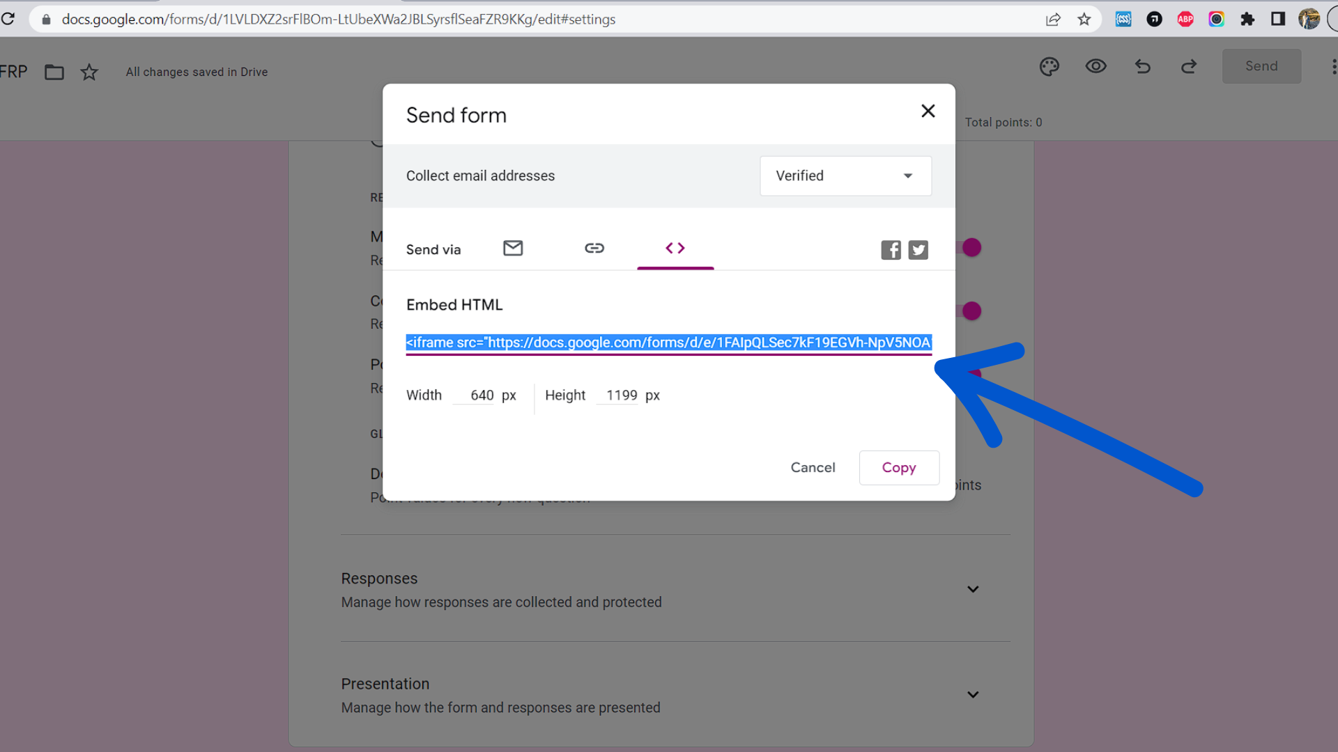 HOW TO] Add Google Forms to a website