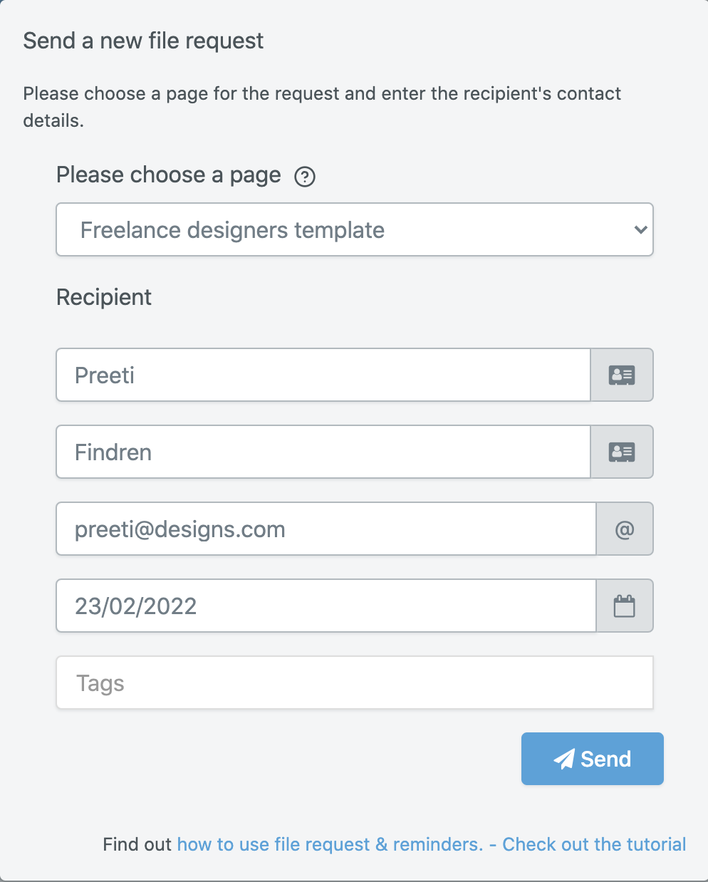 Automating File Requests and Reminders
