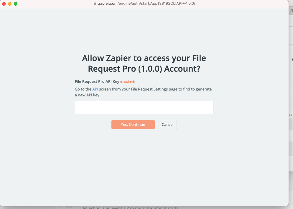 File Request Pro - Your page settings