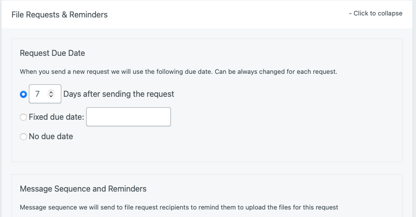 File request reminders